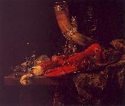 Willem Kalf Still Life with Lobster, Drinking Horn and Glasses Germany oil painting artist